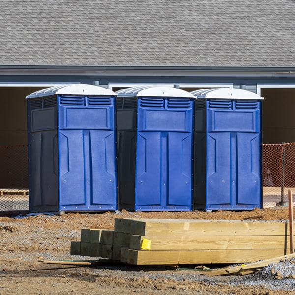 what is the expected delivery and pickup timeframe for the porta potties in Woodland Park